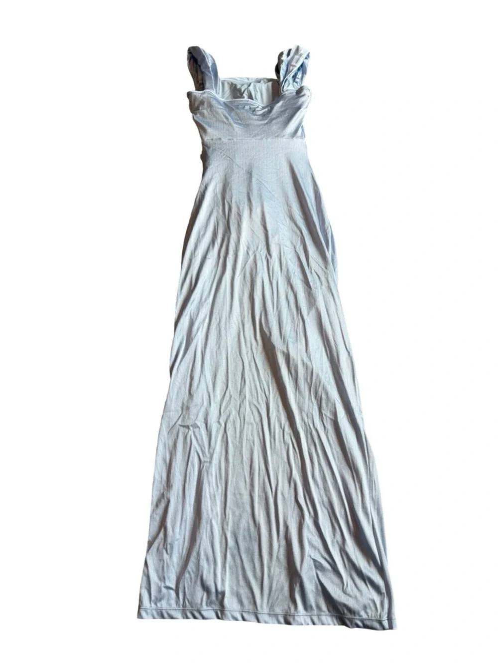 Popilush Shine Off-Shoulder Sculpting Ruched Dress High Slit Size Small NWT - Picture 9 of 14